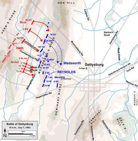 McPherson Ridge The Civil War 150th Blog Gettysburg McPherson39s Ridge