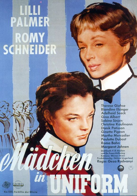 Mädchen in Uniform (1958 film) Romy Schneider Maedchen in Uniform German Movie Reproduction Poster