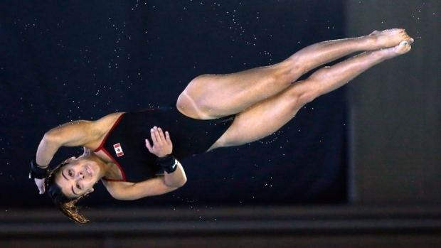 Meaghan Benfeito Meaghan Benfeito dives to 10metre gold at Canada Cup