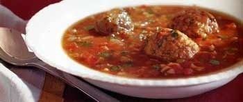 Meatball soup Mexican Meatball Soup with Rice and Cilantro recipe Epicuriouscom