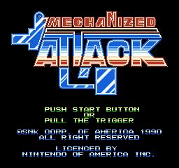 Mechanized Attack Mechanized Attack NES The Cutting Room Floor