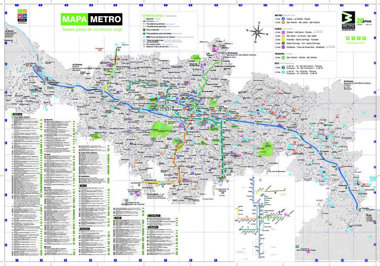 Medellín Metro Mapas