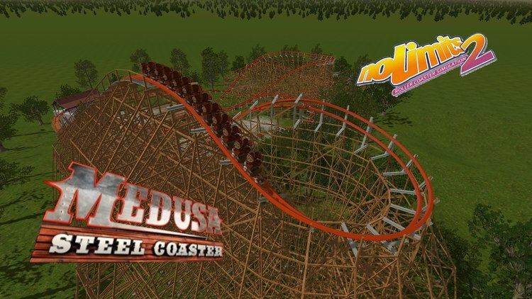 Medusa Steel Coaster Six Flags Mxico Medusa Steel Coaster No Limits Simulador 2 YouTube