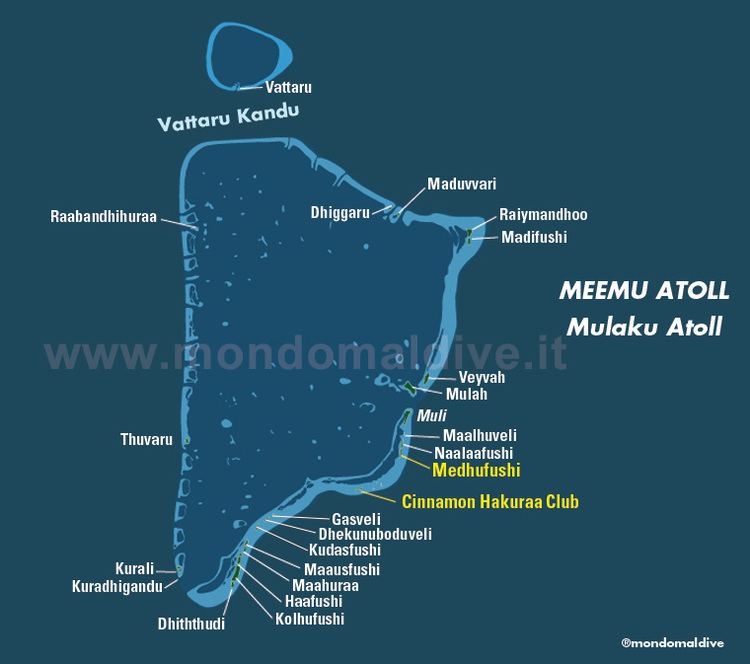 Meemu Atoll Map of Meemu Atoll in Maldives