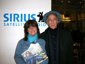 Meg Griffin and Bob Gruen at Sirius Satellite Radio in New York City