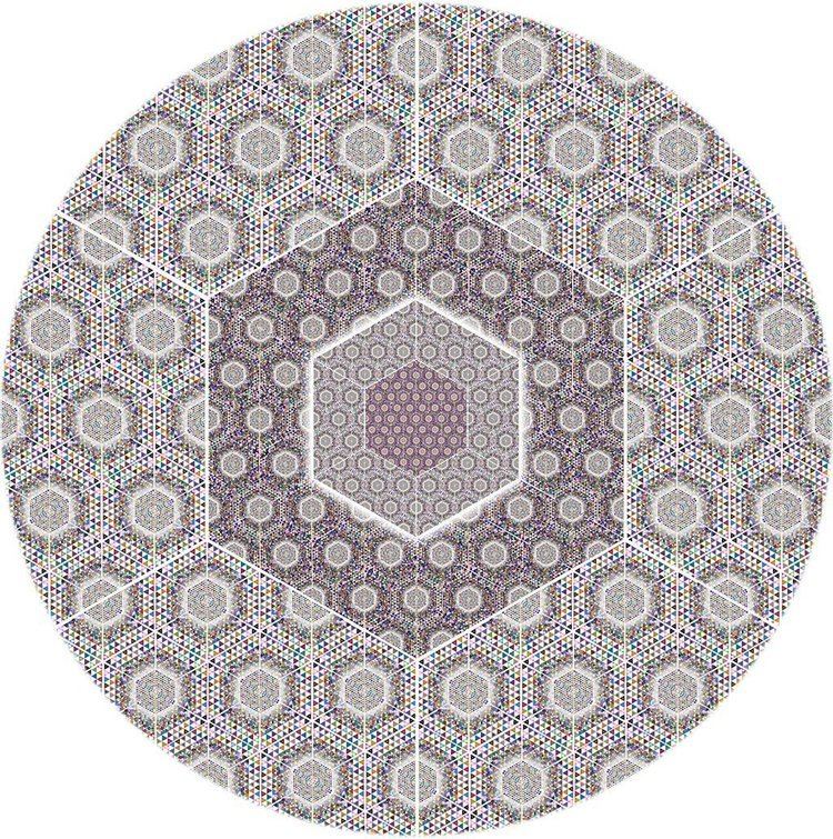 Megagon MegaGon Geometric Fabric Wall Sticker Circle Conspicuous Design