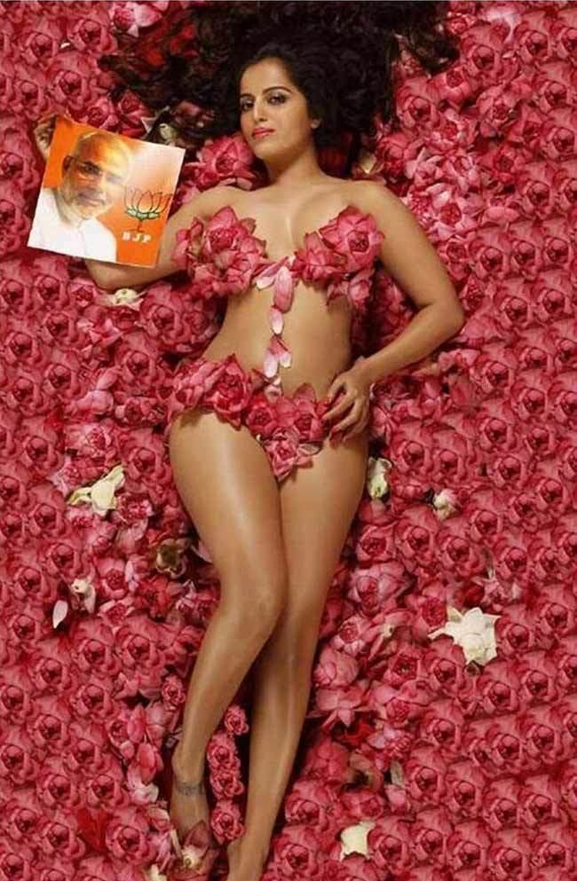 Meghna Patel Starlet Meghna Patel strips in support of Narendra Modi News