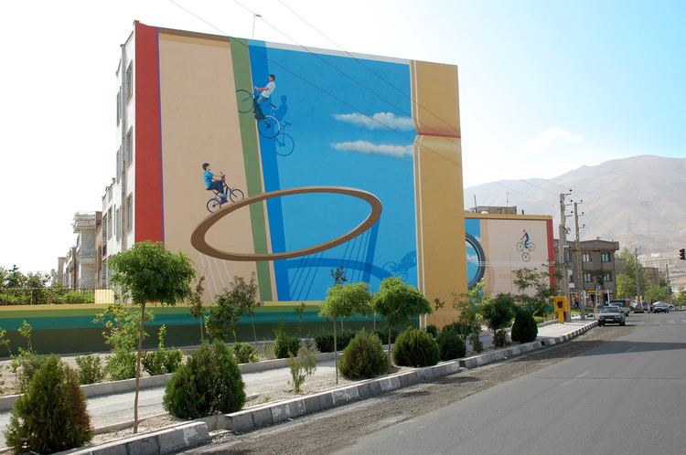 Mehdi Ghadyanloo Iranian Artist Has Covered Over 100 Of Tehran39s Walls In Surreal
