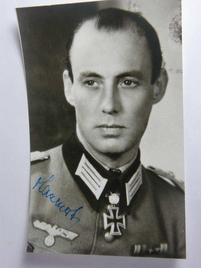 Meinrad von Lauchert Postwar signed Knight Cross winner General Major Meinrad Von Lauchert