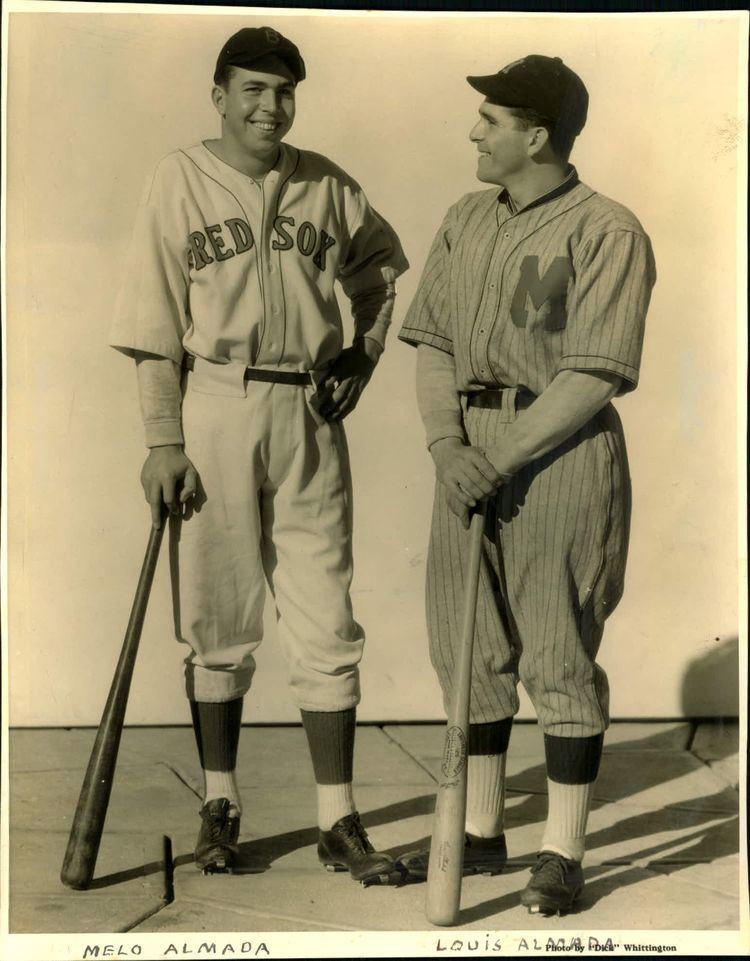 Mel Almada Lot Detail 1933 Mel Almada Boston Red Sox Lou Almada