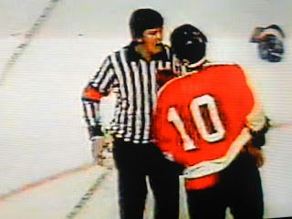 Mel Bridgman Study in Violence Leafs vs Flyers 1976