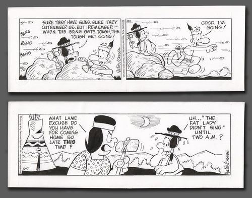 Mel Casson Comic Mint Animation Art Redeye 1992 by Mel Casson Bill Yates
