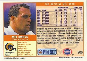 Mel Owens The Trading Card Database Mel Owens Gallery