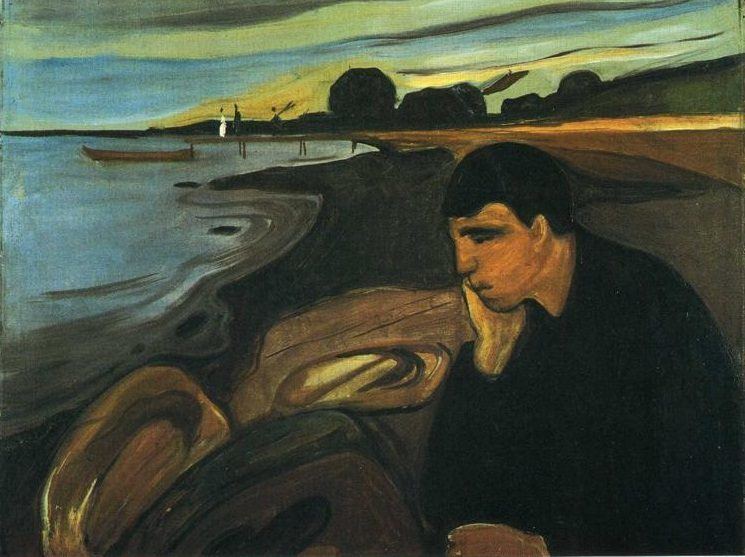 Melancholy (Edvard Munch) Melancholy 1894 by Edvard Munch
