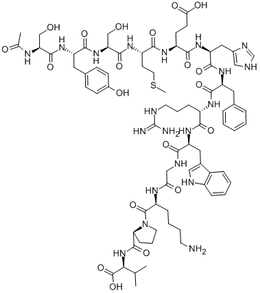 Melanocyte-stimulating hormone wwwchemicalbookcomCASGIF10466281gif