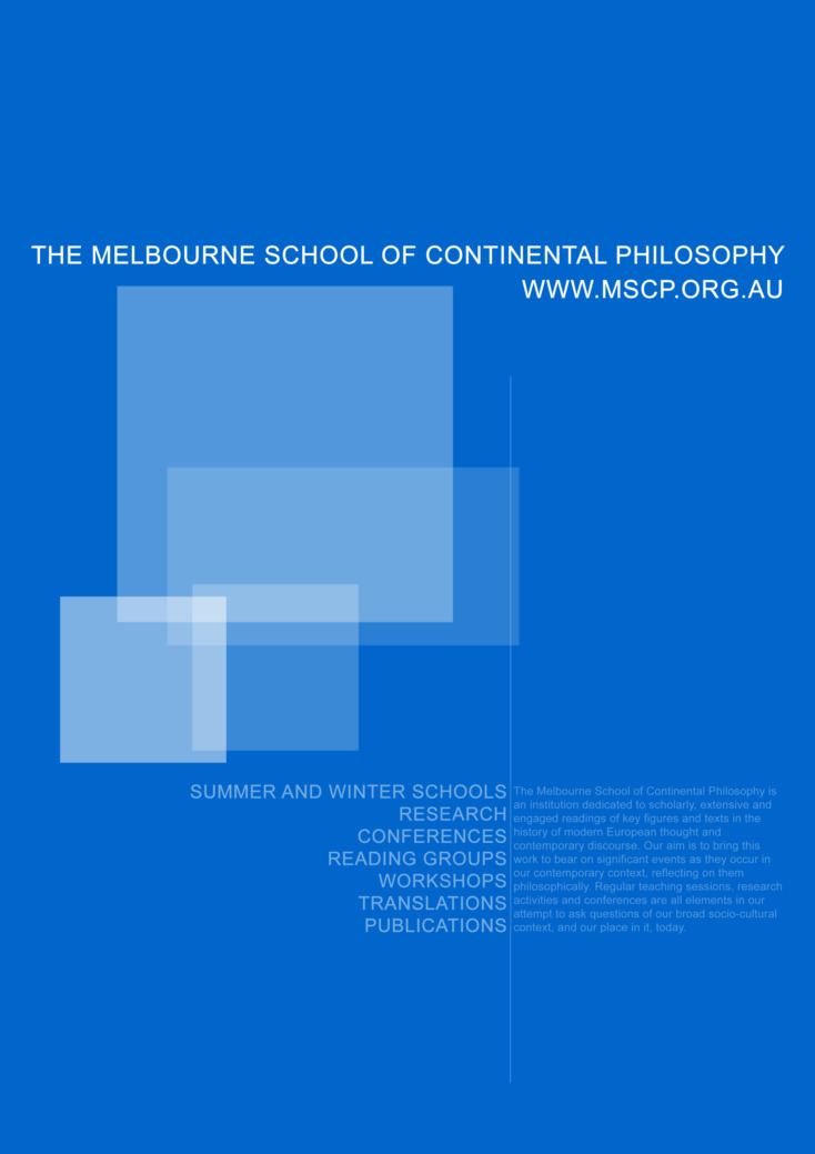 Melbourne School of Continental Philosophy