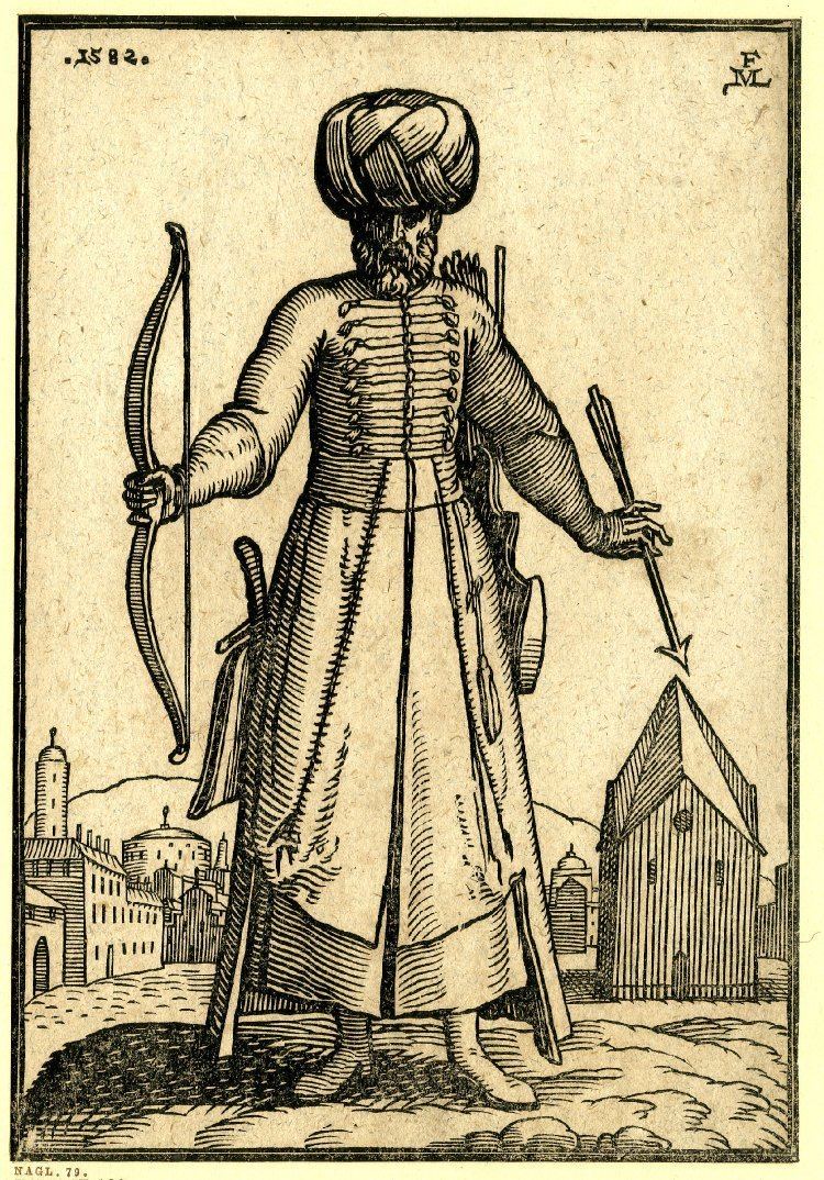 Melchior Lorck A bearded archer Ottoman Soldiers from contemporary European