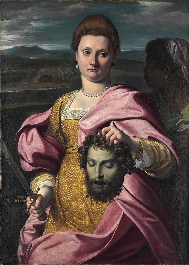 Melchiorre Zoppio Portrait Of Olimpia Luna And Melchiorre Zoppio As Judith And