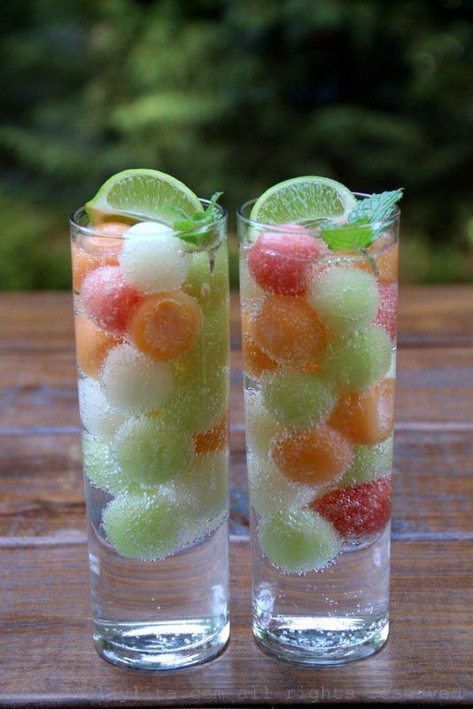 Melon ball Melon ball ice cubes Laylita39s Recipes