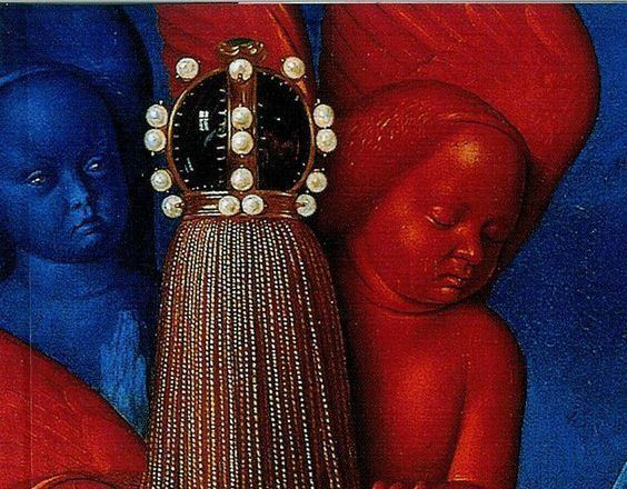 Melun Diptych Jean Fouquet vrgin and child surrounded by angels The Melun