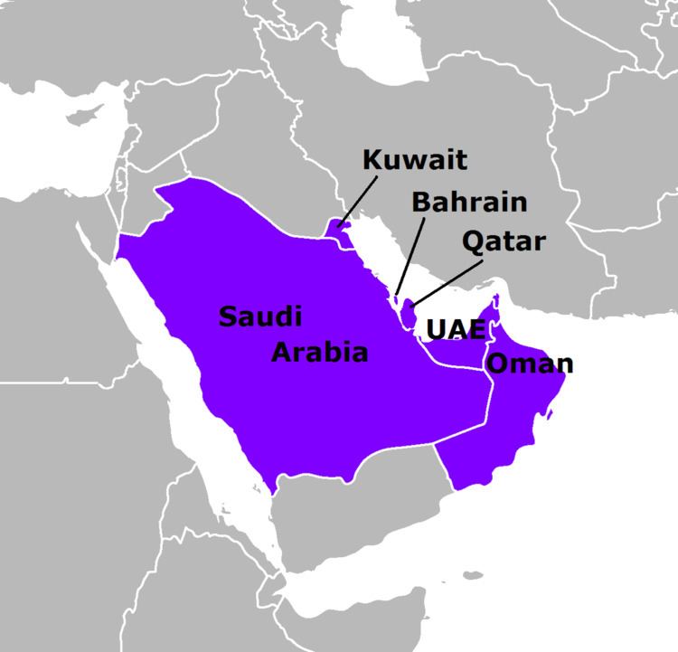 Member states of the Cooperation Council for the Arab States of the Gulf