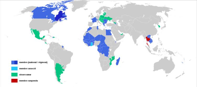 Member states of the Organisation internationale de la Francophonie