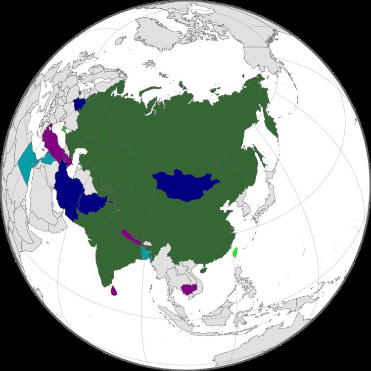 Member states of the Shanghai Cooperation Organisation