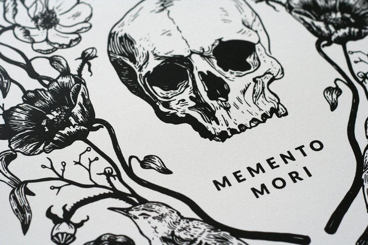 Memento mori Hoodzpah Design Memento Mori Poster
