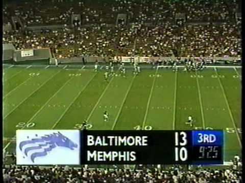 Memphis Mad Dogs CFL 1995 BALTIMORE STALLIONS AT MEMPHIS MADDOGS YouTube