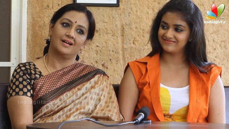 Menaka (actress) with her daughter Keerthy Suresh