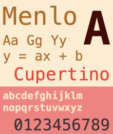 Menlo (typeface) httpsuploadwikimediaorgwikipediacommonsthu