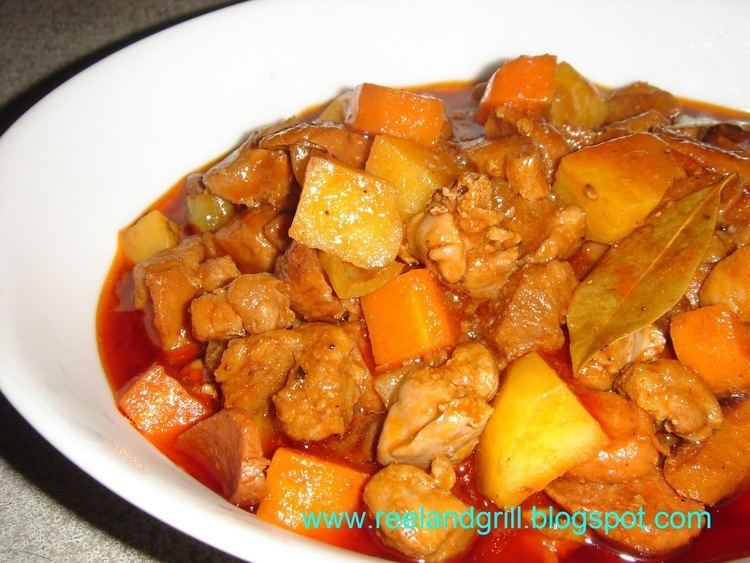 Menudo (stew) Reel and Grill Filipino Menudo Recipe Pork amp Liver Stewed with