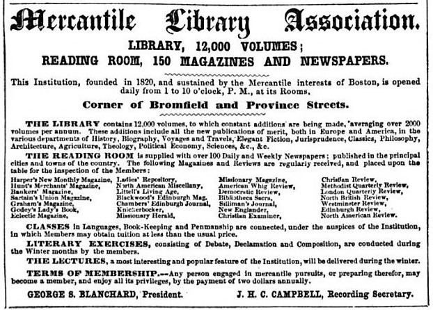Mercantile Library Association (Boston, Massachusetts)