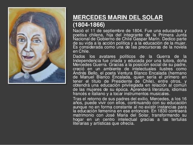 Mercedes Marín del Solar Retratos de Mujeres Chilenas