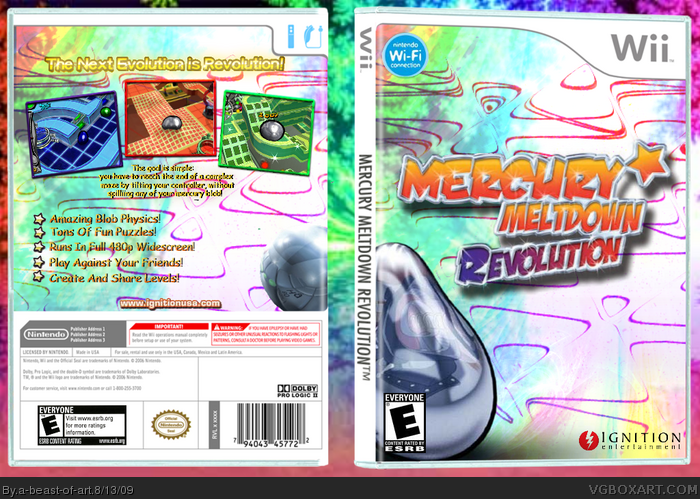 Mercury Meltdown Revolution Mercury Meltdown Revolution Wii Box Art Cover by abeastofart