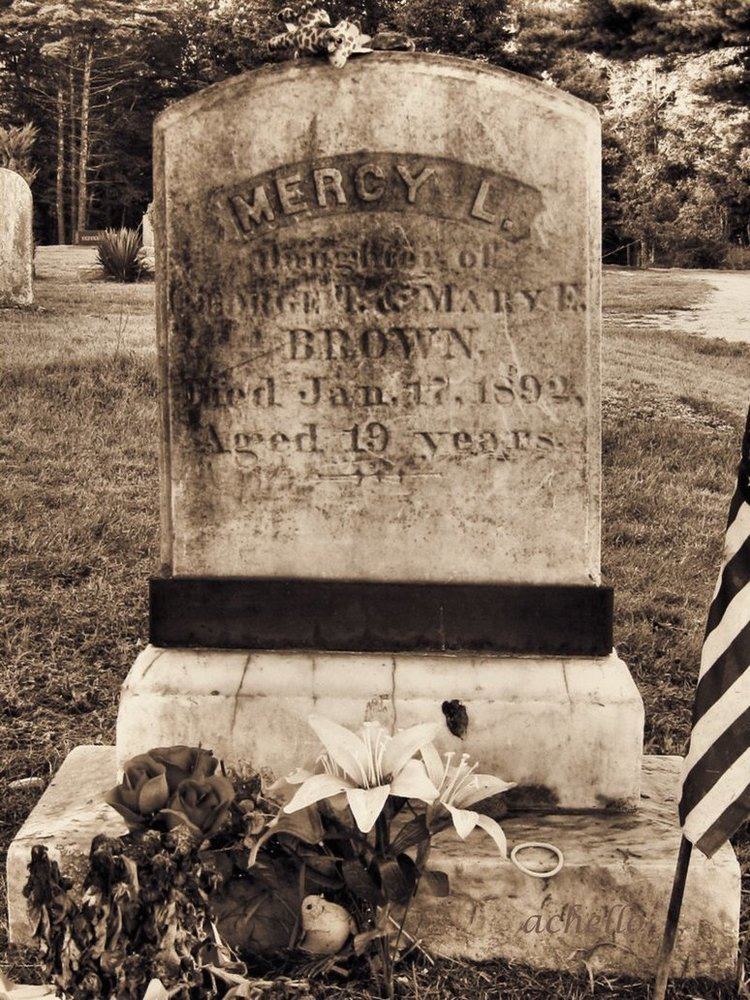 Mercy Brown vampire incident Vampire Mercy Browns grave Picture Vampire Mercy Browns grave Image