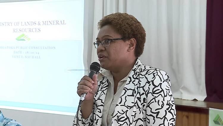 Mereseini Vuniwaqa Fijian Minister for Lands Mrs Mereseini Vuniwaqa launched Lands