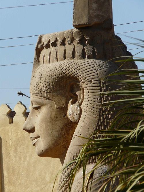 Meritamen Colossal Meritamen statue Akhmim Egypt Many pieces of Rameses