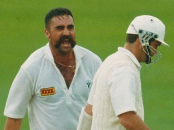 Merv Hughes (Cricketer) playing cricket