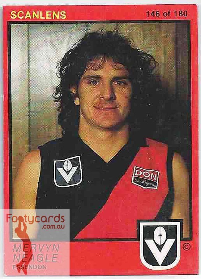 Merv Neagle 19911963 1982 VFL Scanlens 1982 VFLAFL Scanlens