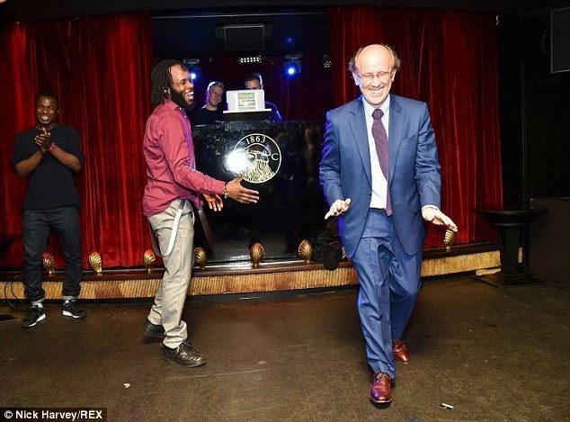 Mervyn Davies, Baron Davies of Abersoch Lord of the dance Labour peer shows off his best moves at Usher