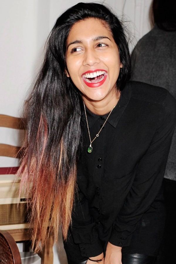 Meryl Fernandes Meryl Fernandes with a warm ombre Dip Dye Hair The