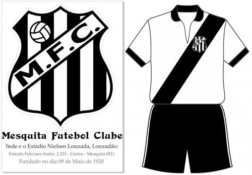Mesquita Futebol Clube Mesquita Futebol Clube Mesquita RJ Escudo e uniforme de 1954
