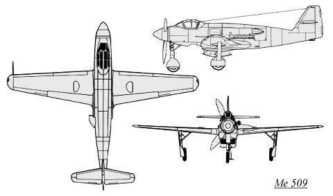 Messerschmitt Me 509 wwwluft46commess3bm509jpg