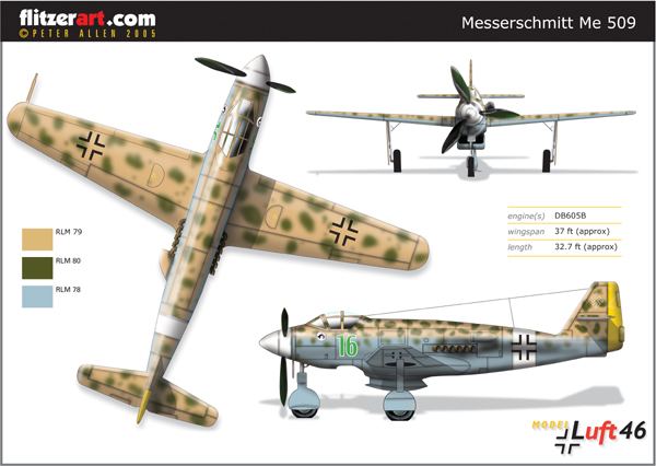 Messerschmitt Me 509 scalespotcom On The Bench Trumpeter Messerschmitt Me509 148