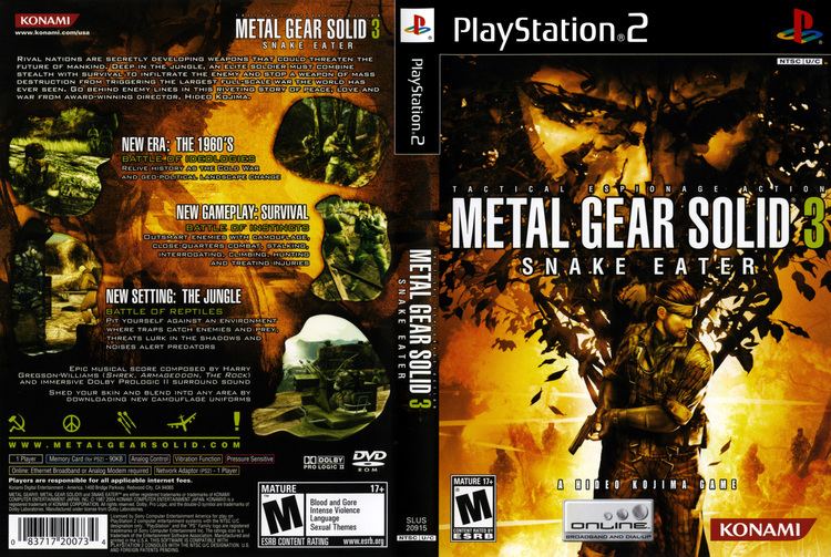 Metal Gear Solid 3: Snake Eater Metal Gear Solid 3 Snake Eater Cover Download Sony Playstation 2