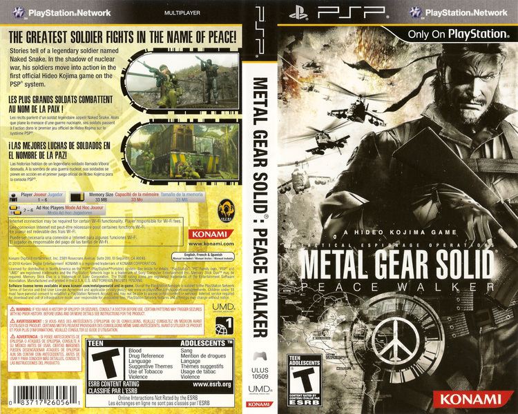 Metal Gear Solid: Peace Walker wwwtheisozonecomimagescoverpsp819jpg