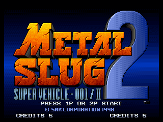 Metal Slug 2 Metal Slug 2 Play Retro SNK Neo Geo games online