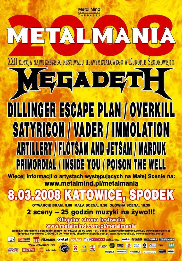Metalmania Metalmania 2008 at Spodek Katowice on 8 Mar 2008 Lastfm