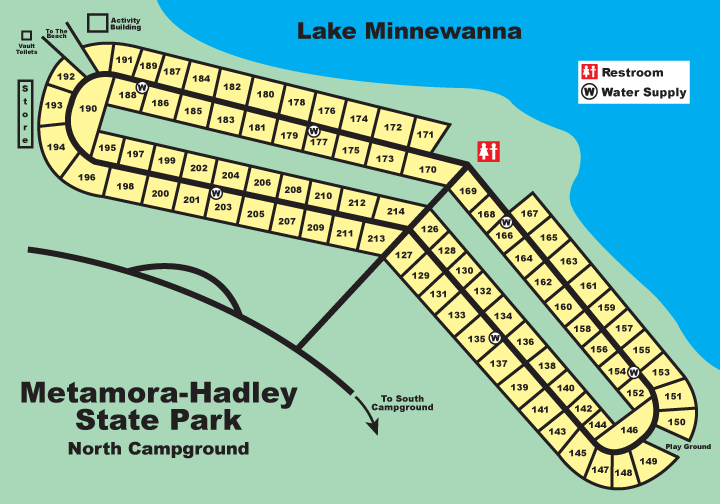 Metamora-Hadley Recreation Area Campground Page on the Trinity Campers of Michigan website created